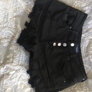 Angel kiss black short shorts